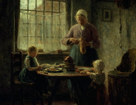 ’A Family Meal’, by Evert Pieters, c. 1890s. Art Institute of Chicago (CC0)