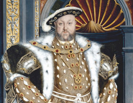 Portrait of Henry VIII, from the studio of Hans Holbein the Younger, c.1543. Bridgeman Images.