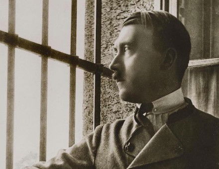 Adolf Hitler in Landsberg Prison following the Beer Hall Putsch, 1924. Shawshots/Alamy Stock Photo.