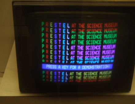 A Prestel display at the Science Museum, 2009. John Greenaway (CC BY-SA 2.0)