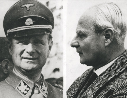 SS General Karl Wolff, c.1944 (left) and following his arrest in 1962 (right) as an accessory to the murder of Polish Jews during the Holocaust. Keystone Press/Getty Images