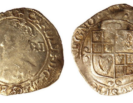 A Charles I shilling, minted in 1644-45, showing signs of clipping as part of the Yellow Trade. The Portable Antiquities Scheme/ The Trustees of the British Museum (CC BY-SA 4.0).