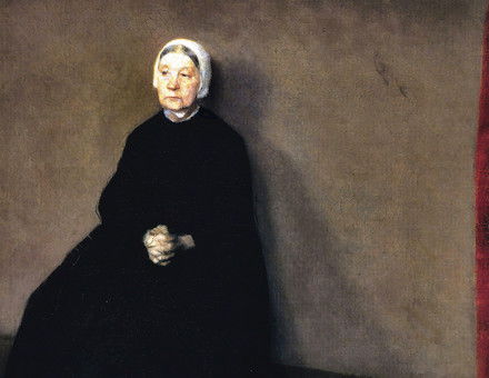 Portrait of an unnamed woman, Vilhelm Hammershøi, late 19th or early 20th century. Artepics/Alamy Stock Photo