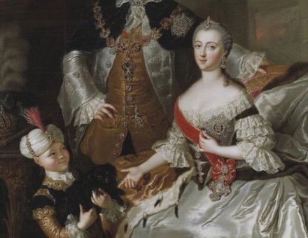 Peter III and Catherine II of Russia, later Catherine the Great, by Anna Rosina Lisiewska. Nationalmuseet Sweden. Public Domain.