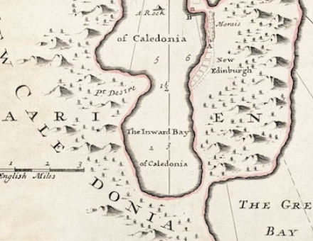 Map of Darien by Herman Moll (detail), engraved c.1730 © National Library of Scotland.