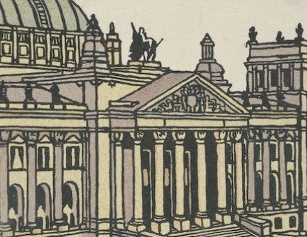 Reichstag building, by Gustav Kalhammer, 1911. Metropolitan Museum of Art. Public Domain.