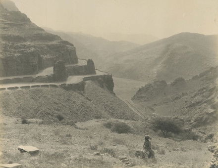 View from Michni Kandao, last blockhouse on the Khyber line (looking towards Landi Kotal), R. B. Holmes, 1919. New York Public Library. Public Domain.