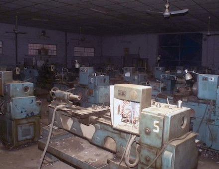 A suspected chemical weapons factory discovered in Ar Rustamiyah, Iraq, 8 April 2003. NARA. Public Domain.