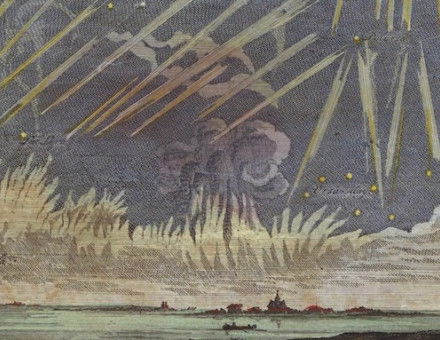 Celestial phenomena observed on 16 November 1729, by Conrado Zumbach de Croesvelt, early 18th century. Rijksmuseum. Public Domain.