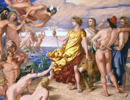 Neptune Resigning the Empire of the Sea to Britannia, William Dyce. Aberdeen Archives, Gallery & Museums.