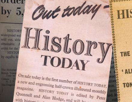 Announcements of History Today’s launch.