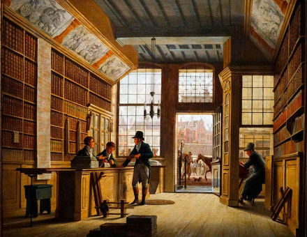 The Bookshop by Johannes Jeigerhuis, 1820
