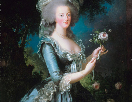 Marie Antoinette with the Rose. Portrait by Louise Élisabeth Vigée Le Brun, 1783.