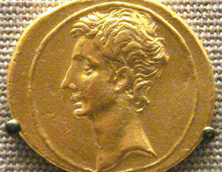Aureus of Octavian, circa 30 BC, British Museum