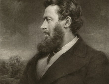 Walter Bagehot, mezzotint by Norman Hirst, 19th century