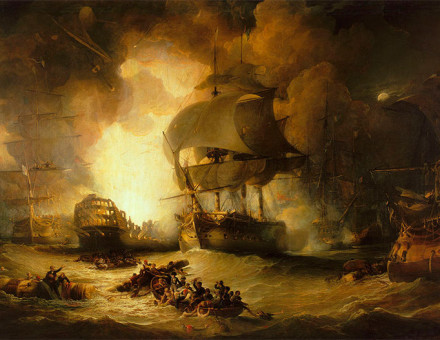 The Destruction of L'Orient at the Battle of the Nile"