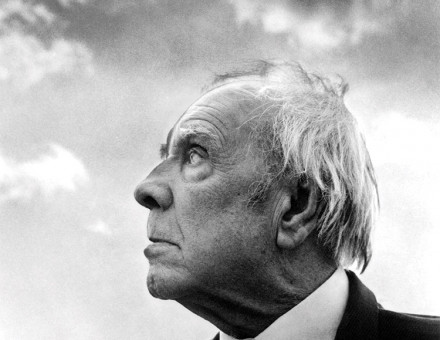 Head in the clouds: Jorge Luis Borges in Palermo, Sicily, 1984.