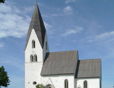 Tofta Church, one of the island's many iconic, well-preserved medieval churches.