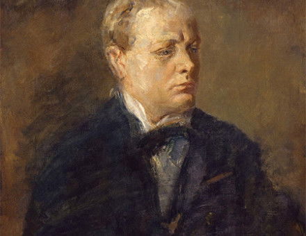 Portrait of Churchill by Ambrose McEvoy