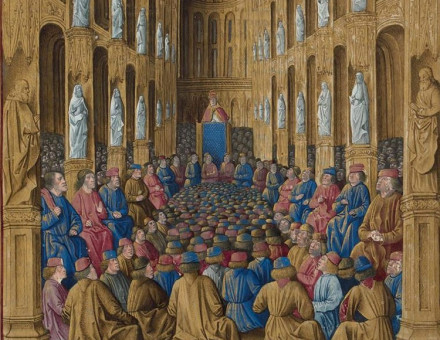 Pope Urban II at the Council of Clermont