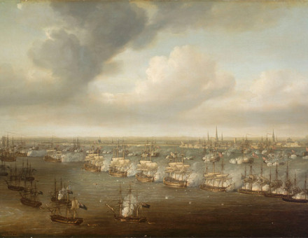 Nicholas Pocock - The Battle of Copenhagen, 2 April 1801