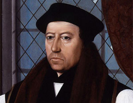 Thomas Cranmer, portrait by Gerlach Flicke, 1546.