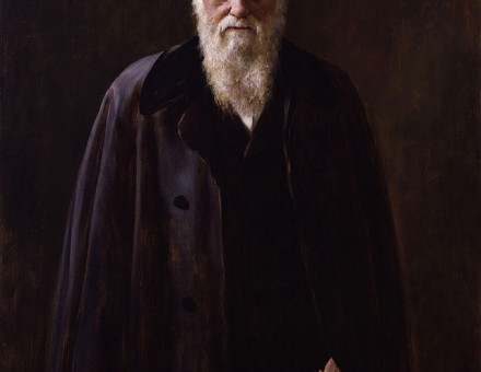 Darwin in an 1881 portrait by John Collier.