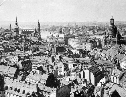 A view from the town hall over the Altstadt (old town), 1910