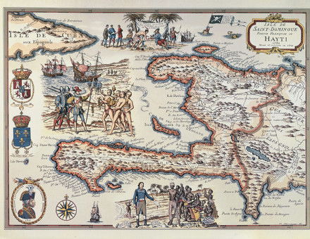 Charted territory: French map of Haiti, 1789