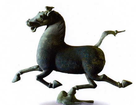 Flying Horse, East Han Dynasty.Bronze. Gansu Provincial Museum