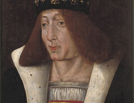 Posthumous portrait of James II of Scotland; oil on panel