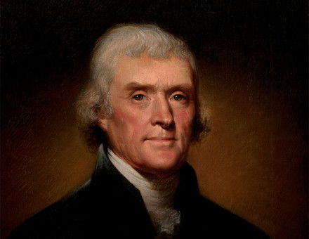 Portrait of Thomas Jefferson by Rembrandt Peale