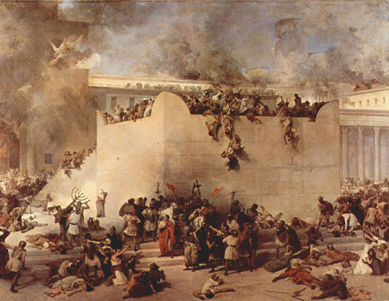 Destruction of the Temple of Jerusalem, Francesco Hayez, oil on canvas, 1867