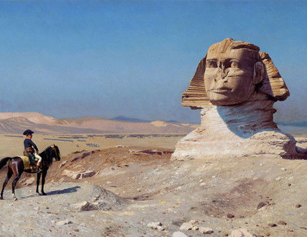 Napoleon Bonaparte Before the Sphinx, (ca. 1868) by Jean-Léon Gérôme,