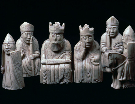 Inspiring figures: the Lewis Chessmen, c.1150-1200.