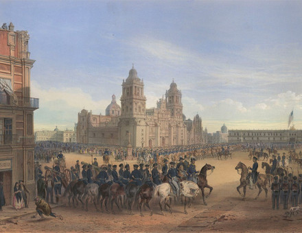 Illustration of the U.S. Army occupation of Mexico City in 1847