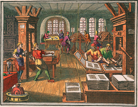 Printing shop, 1632.