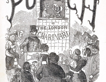 Funny at first: the cover of the opening issue of Punch