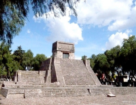 The Aztec Pyramid at St. Cecilia Acatitlan, State of Mexico