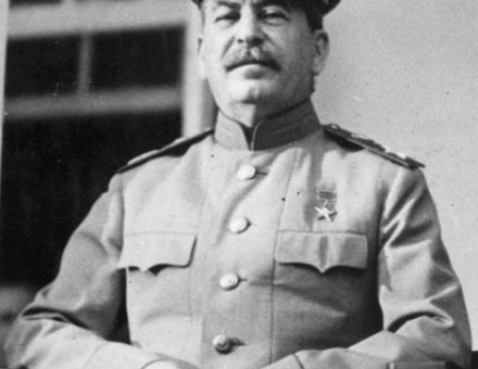 Stalin at the Tehran Conference in 1943.