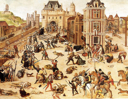 Painting of the massacre by François Dubois.