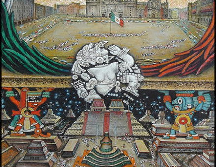 Fundación de México – Tenochtitlán by Roberto Cueva del Río.