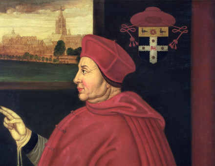 Cardinal virtue: Thomas Wolsey, by Sampson Strong, 16th century. (Bridgeman Images)
