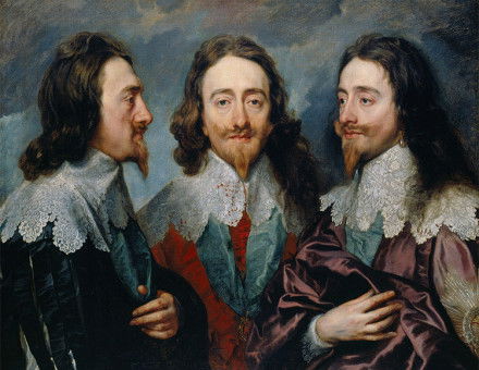 Charles I in Three Positions by Anthony van Dyck, 1635–36