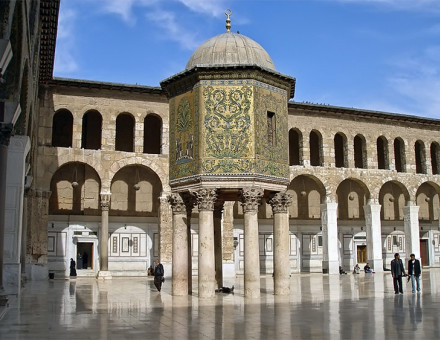 The Dome of the Treasury in the Umayyad Mosque, Damascus, was built in 789. Photo by Roberta F.