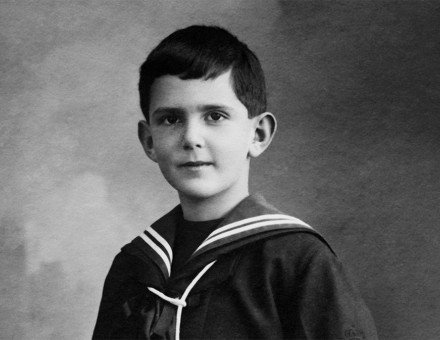 The future king as a young boy.