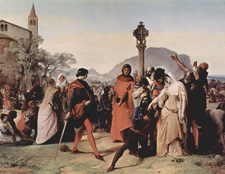 Sicilian Vespers (1846), by Francesco Hayez