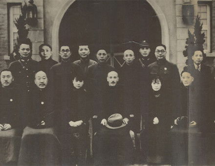 Generalissimo Chiang Kai-shek and senior members of the Kuomintang after the incident.