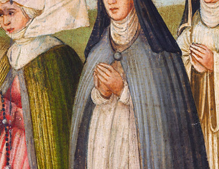 Portrait of Katerina Lemmel from a church panel 