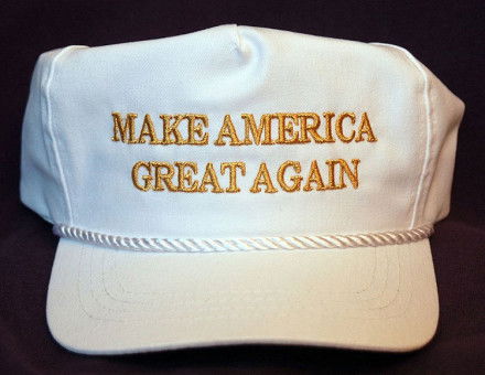 A hat with the words "Make America Great Again". 